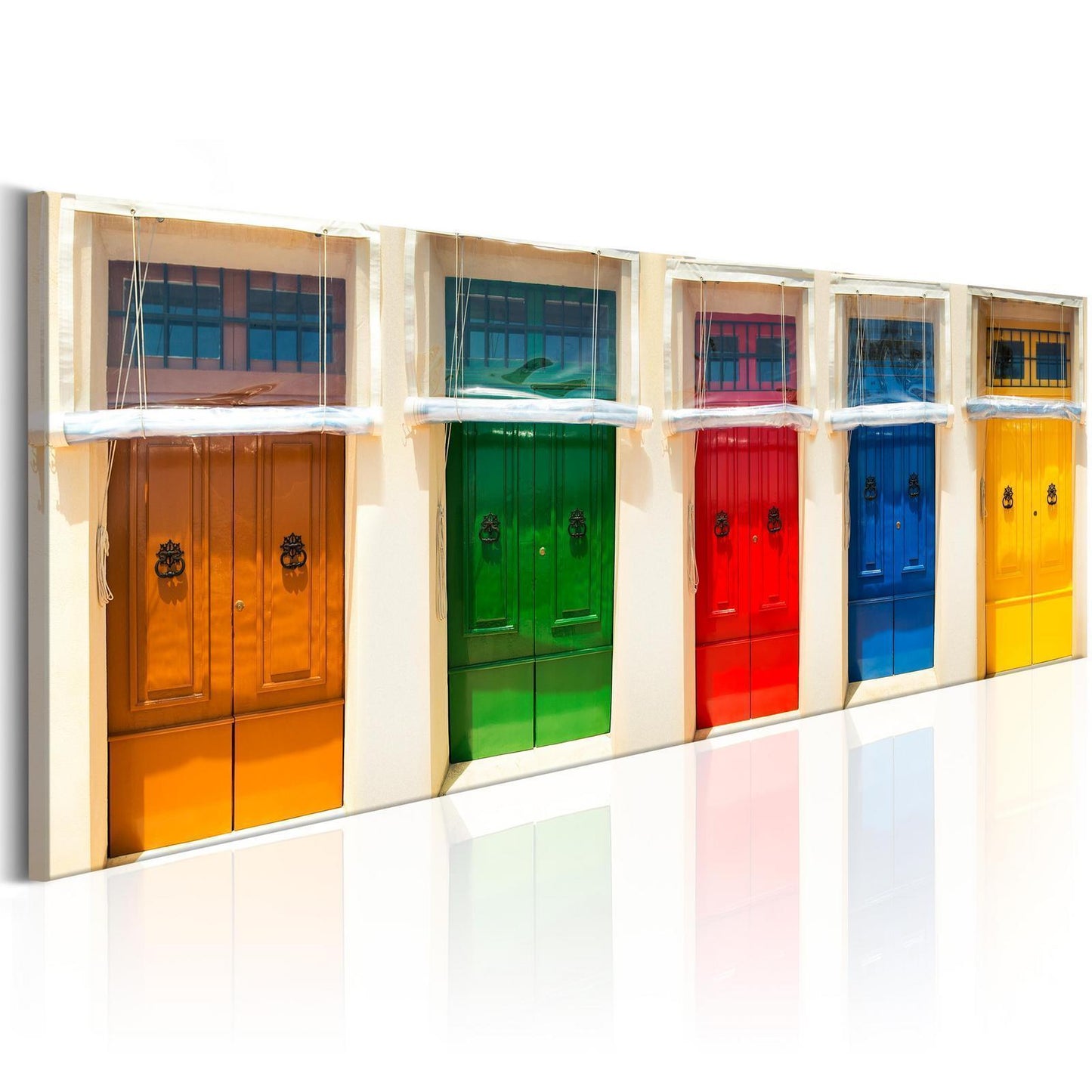 Schilderij - Colourful Doors