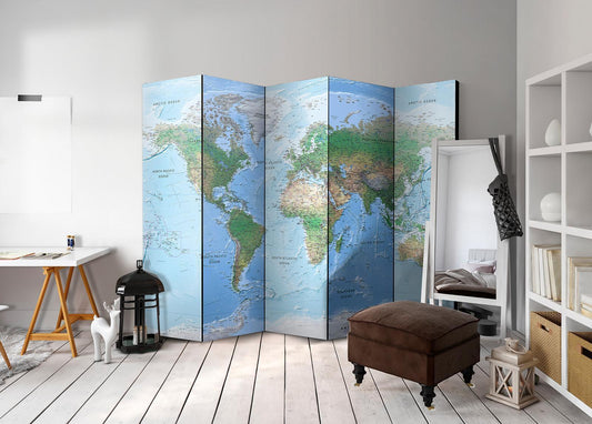 Folding Screen - World Map [Room Dividers] 
