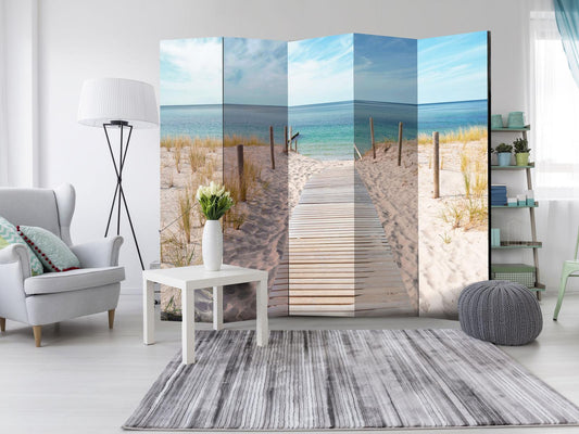 Folding Screen - Holiday at the Seaside II [Room Dividers] 