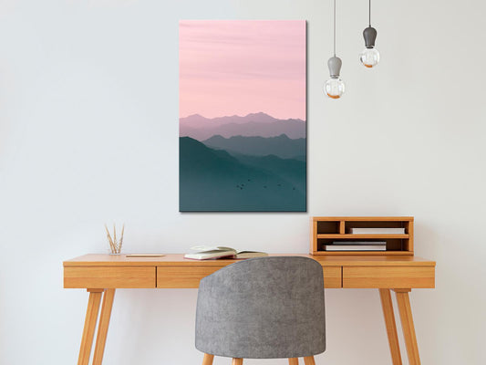 Gemälde - Berg bei Sonnenaufgang (1 Teil) Vertikal
