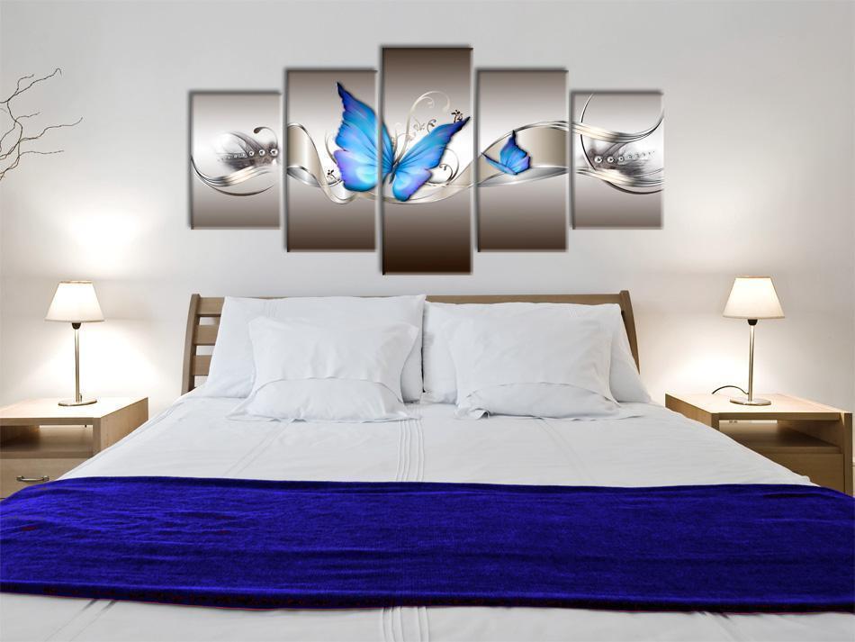 Malerei - Blaue Schmetterlinge