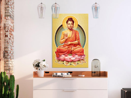 Painting - Peace of Buddha (1 Part) Vertical