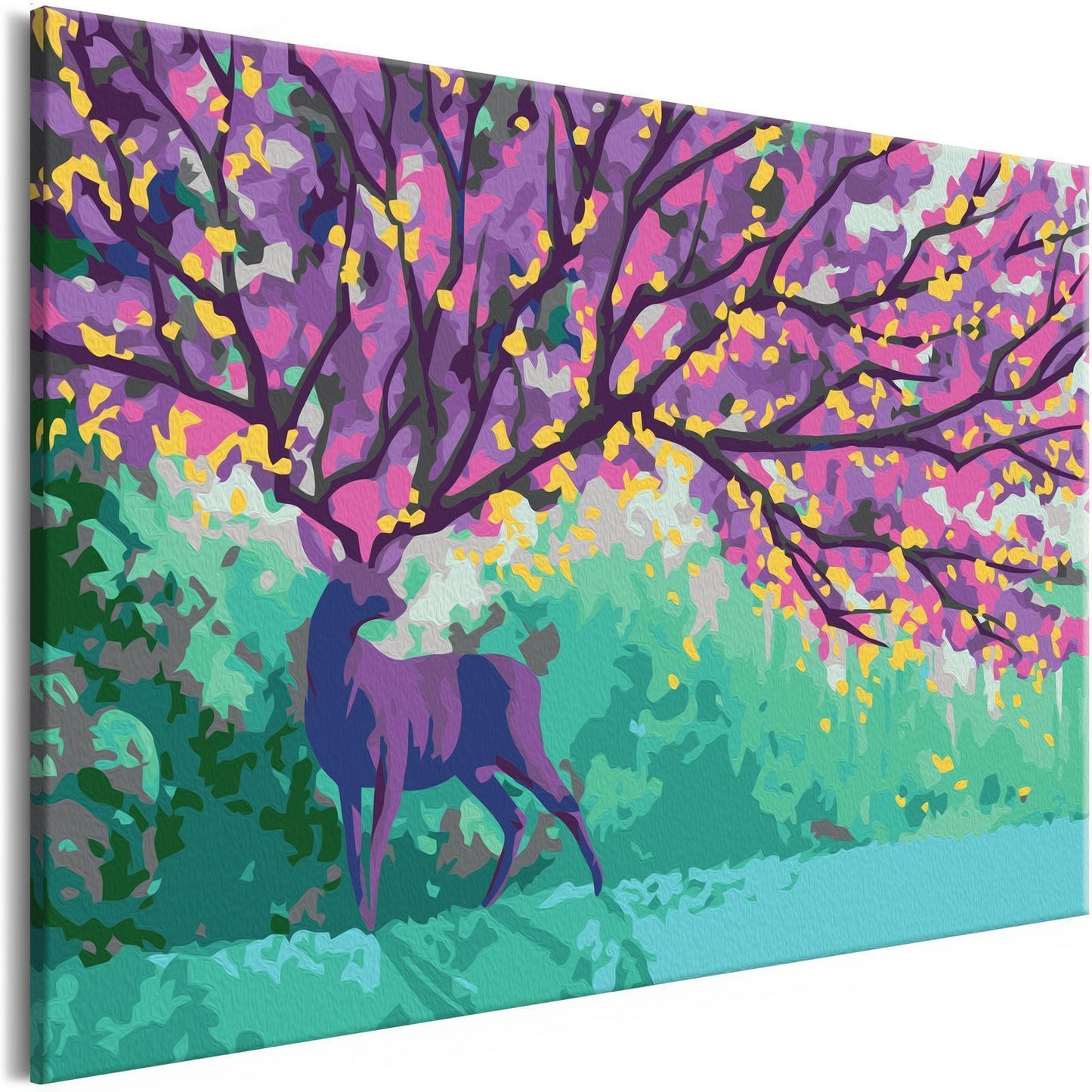 DIY Canvas Painting - Purple Deer 