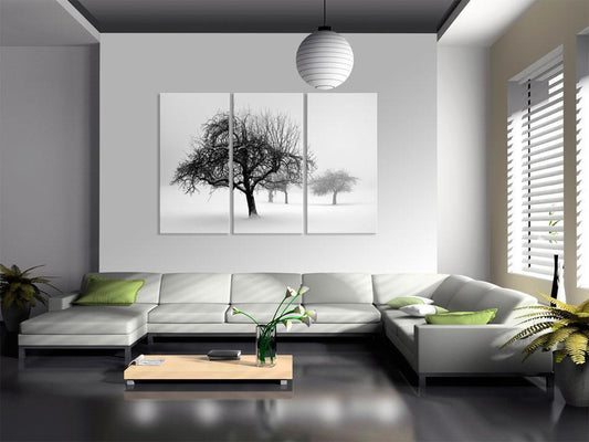 Gemälde – Bäume in Weiß getaucht
