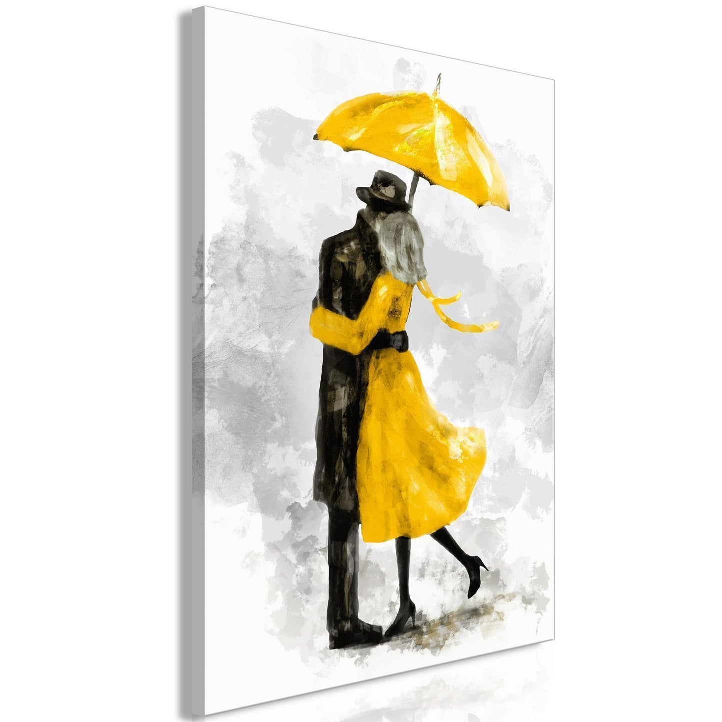 Painting - Under Yellow Umbrella (1 Part) Vertical