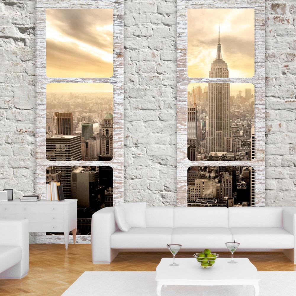 Self-adhesive photo wallpaper - New York: view from the window