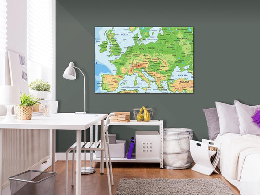 Gemälde - Karte von Europa