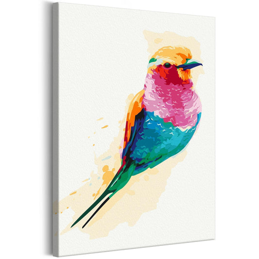 DIY painting on canvas - Exotic Bird 