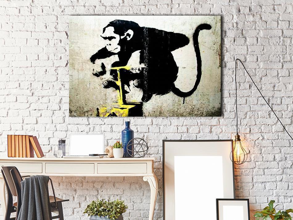 Schilderij - Monkey Detonator by Banksy
