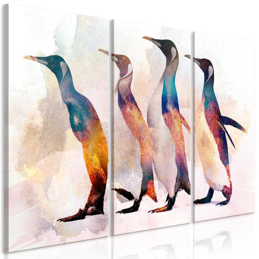 Painting - Penguin Wandering (3 Parts)