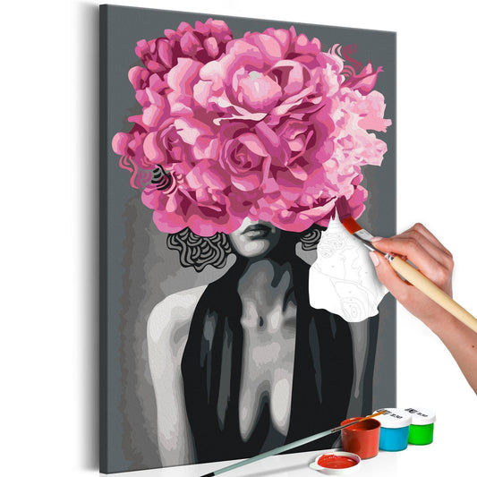 Doe-het-zelf op canvas schilderen - Noir Woman