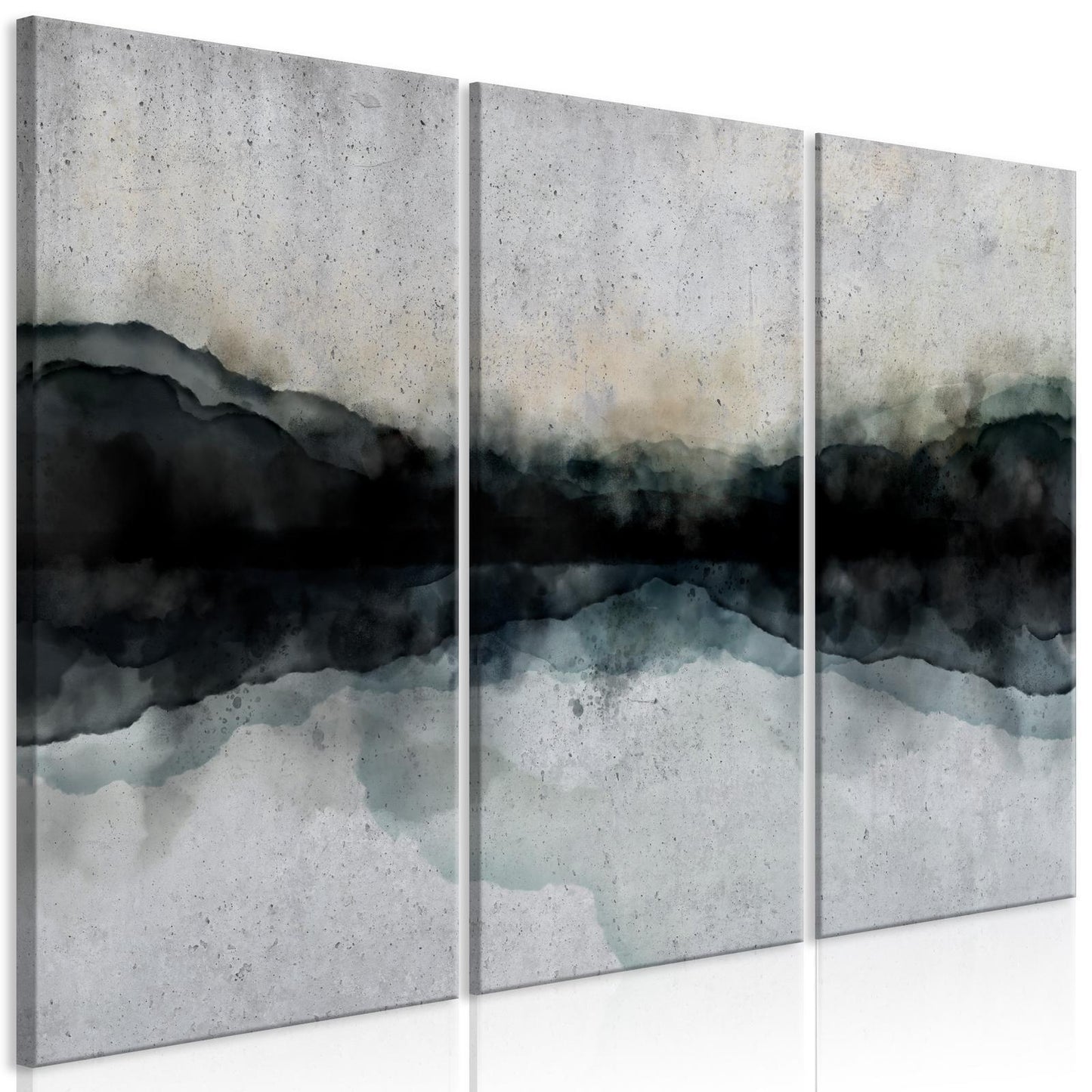 Canvas Print - Mountain Surface of the Lake (3 Parts)