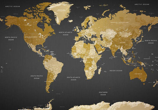 Self-adhesive photo wallpaper - World Map: Modern Geography