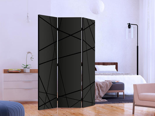 Folding Screen - Dark Intersection [Room Dividers] 