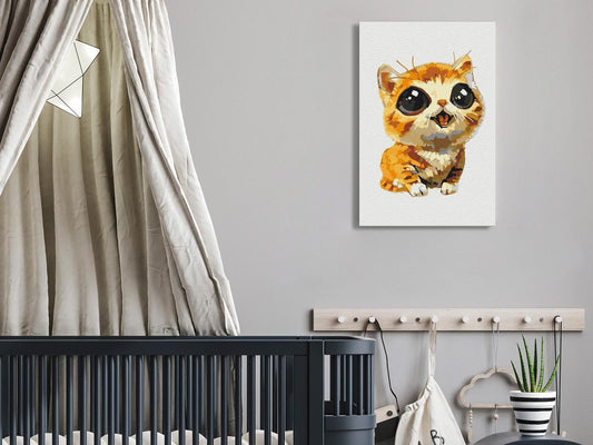 Doe-het-zelf op canvas schilderen - Joyful Cat