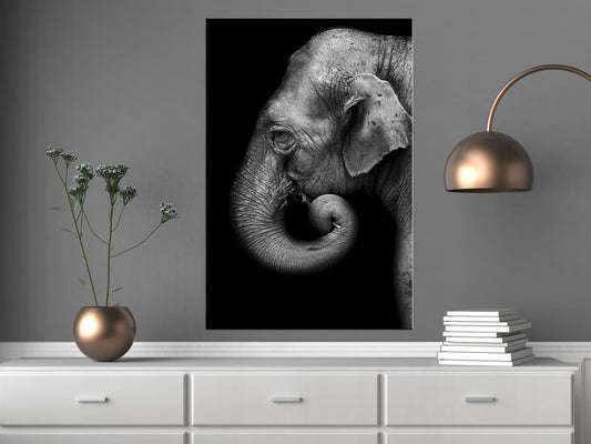 Gemälde - Porträt eines Elefanten (1 Teil) vertikal