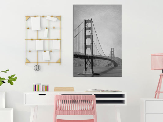 Schilderij - City Connecting Bridges (1-part) - Architecture Photography USA