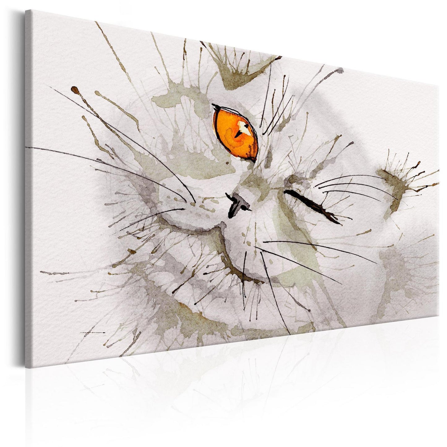 Schilderij - Grey Cat