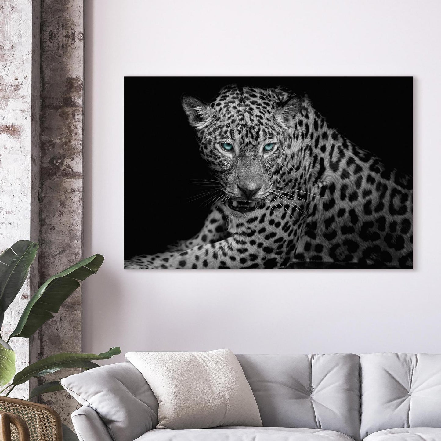 Gemälde - Leopardenporträt (1 Teil) Breit