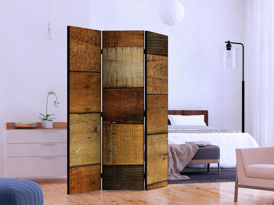 Folding Screen - Wooden Textures [Room Dividers] 