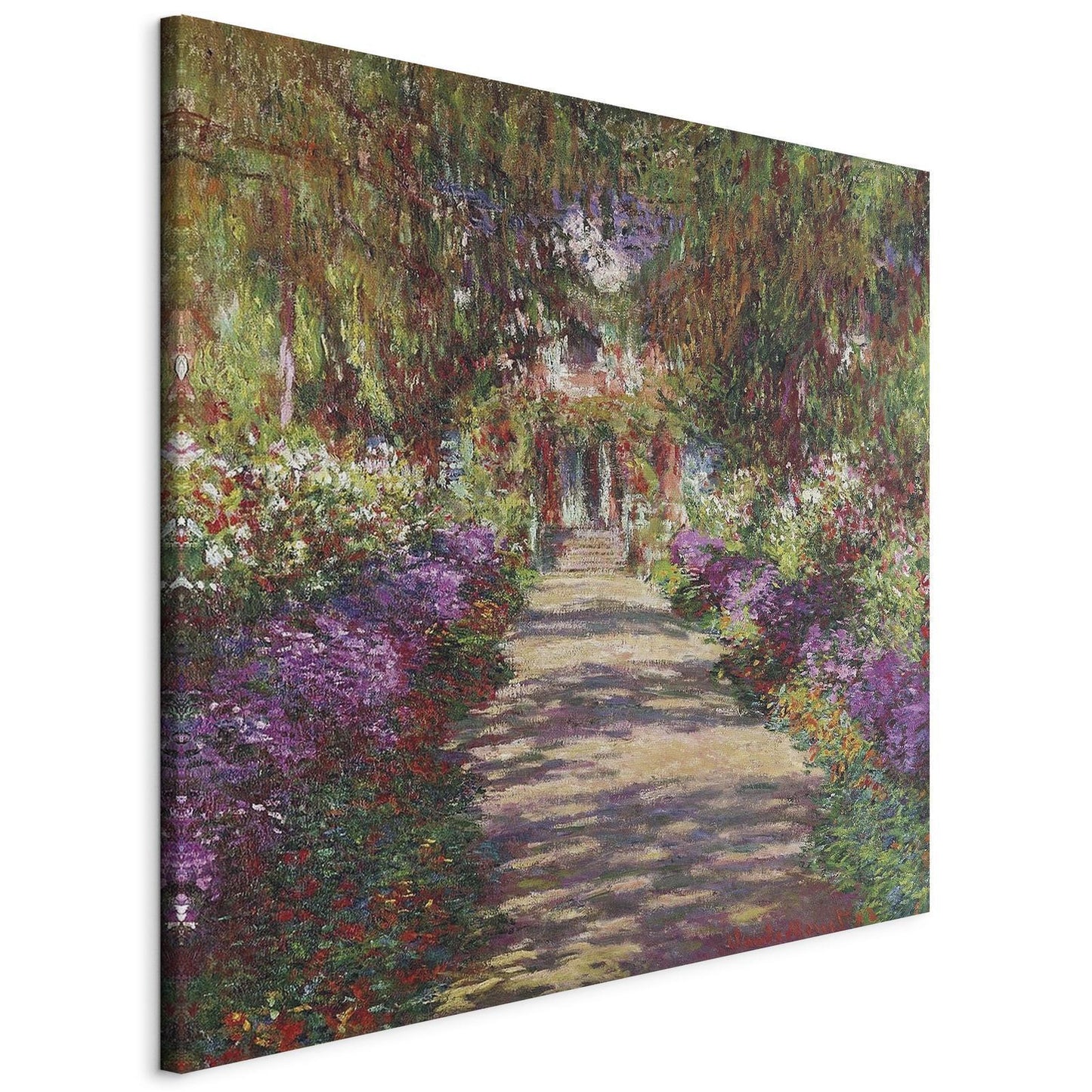 Schilderij - Garden Path in Giverny