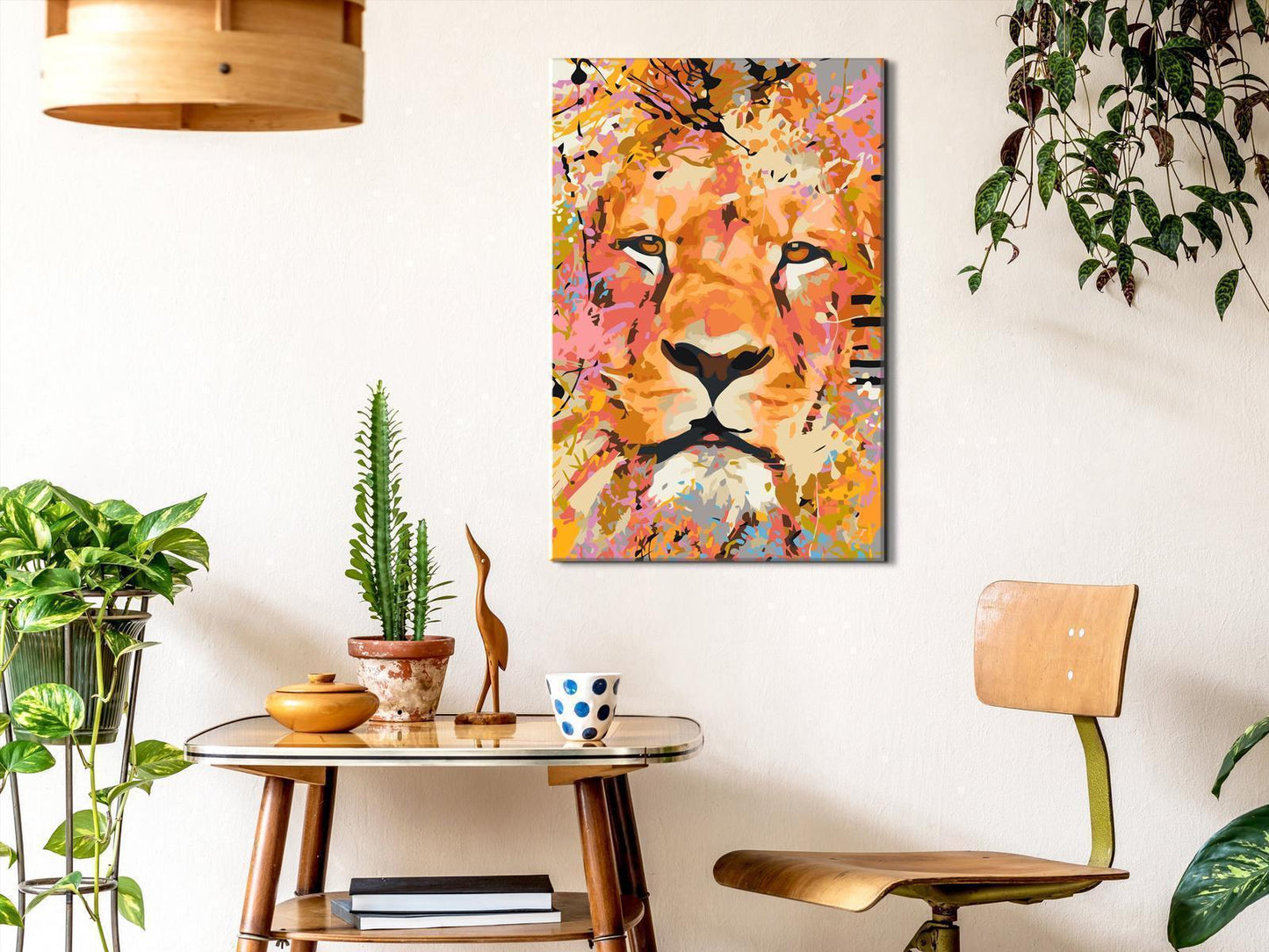 DIY Canvas Painting - Watchful Lion 