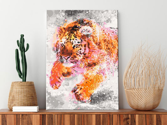 DIY Canvas Painting - Running Tiger 