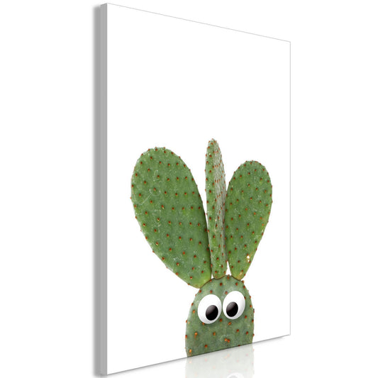 Schilderij - Ear Cactus (1 Part) Vertical
