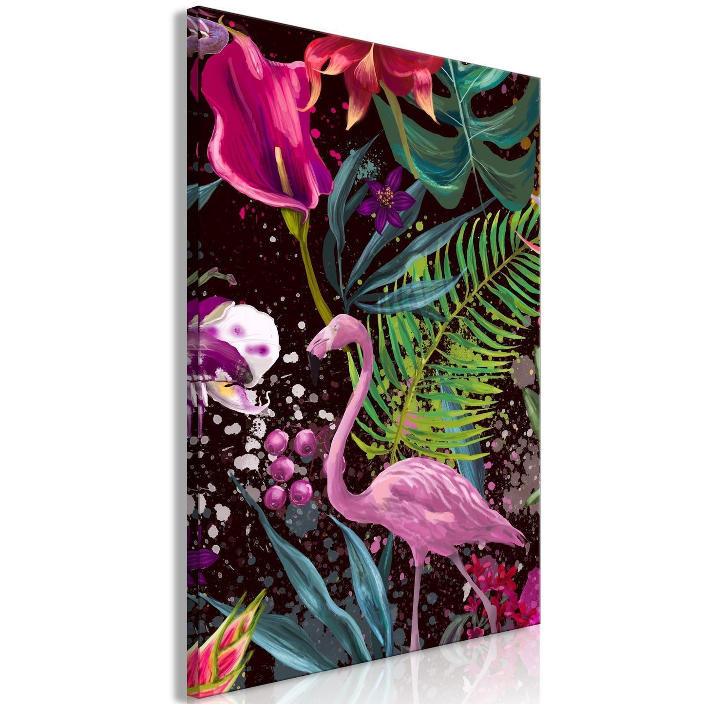 Schilderij - Flamingo Land (1 Part) Vertical