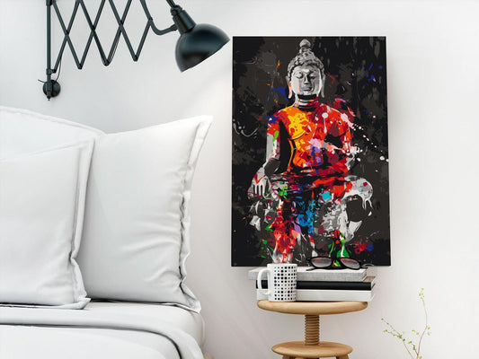 Doe-het-zelf op canvas schilderen - Buddha in Colours