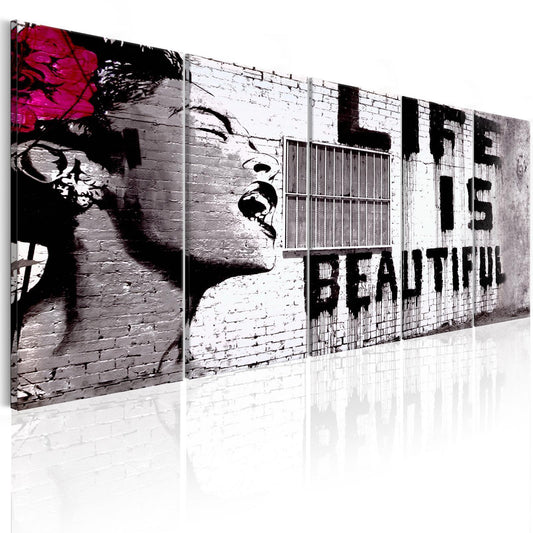 Painting - Banksy: Life is Beautiful
