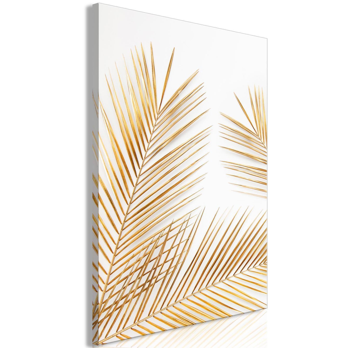 Painting - Golden Palm Leaves (1 Part) Vertical