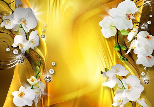 Wall Mural - Orchid in Gold