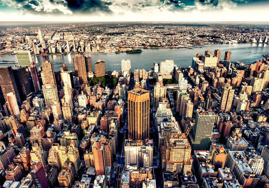 Fotobehang - Bird's Eye View of New York