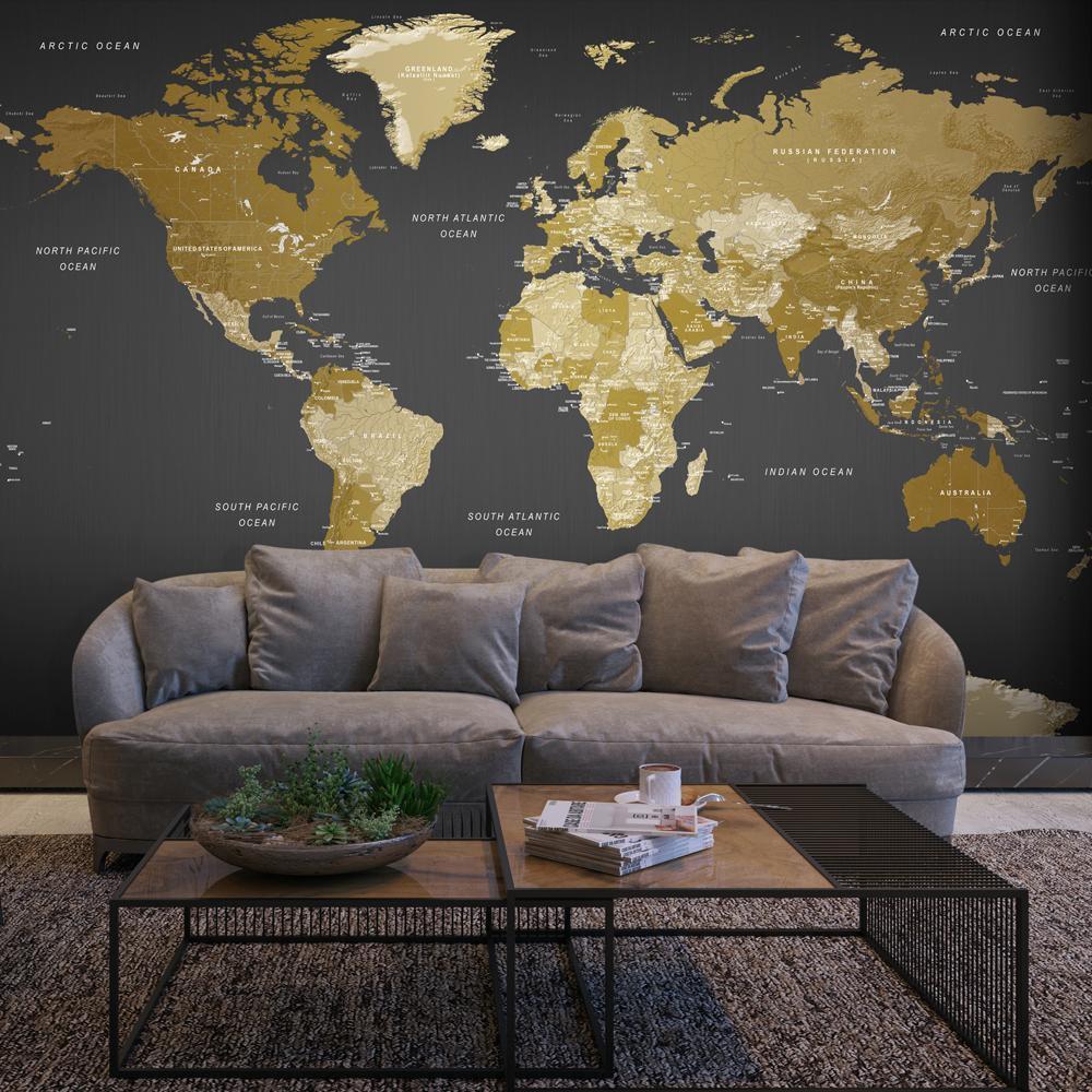 Self-adhesive photo wallpaper - World Map: Modern Geography