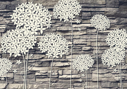 Wall Mural - Stones Flowers