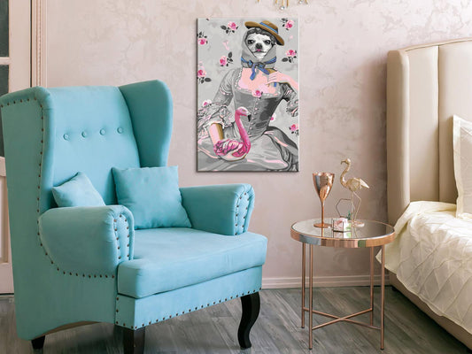 DIY-Gemälde auf Leinwand – Lady Rosa 