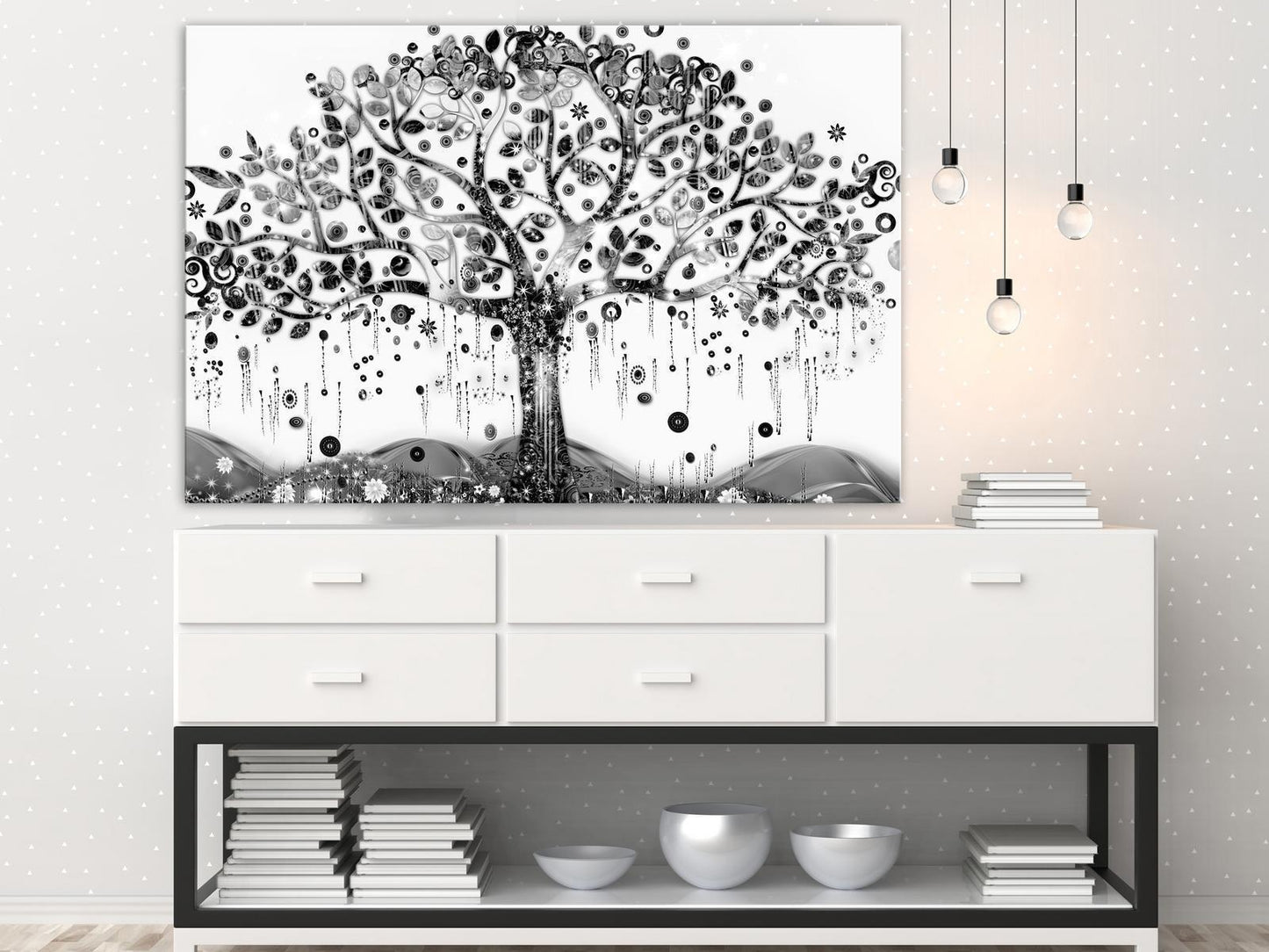 Schilderij - Abundant Tree (1 Part) Wide