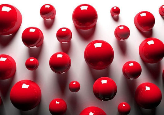 Fotobehang - Red Balls
