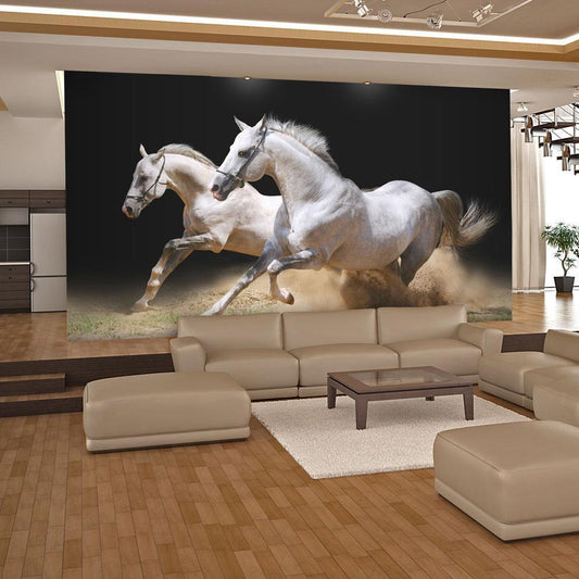 Wall Mural - Galloping horses on the sand