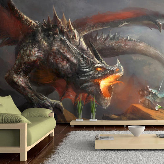 Self-adhesive photo wallpaper - Dragon fire