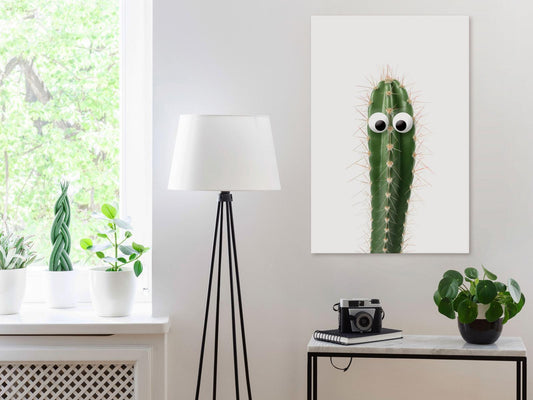 Painting - Live Cactus (1 Part) Vertical