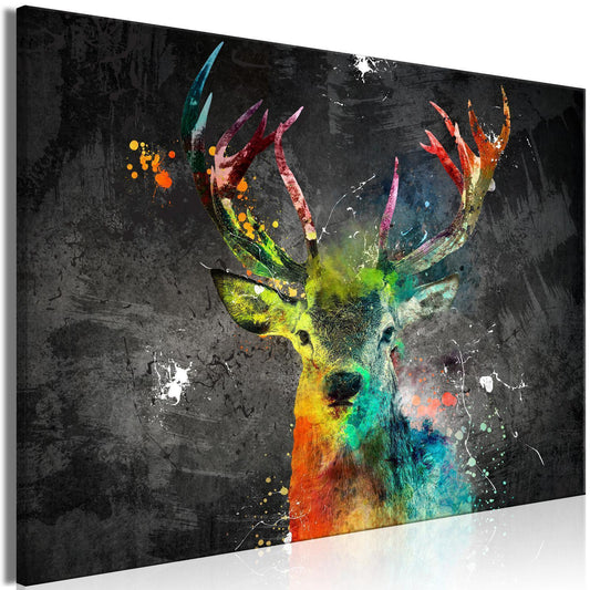 Painting - Rainbow Deer (1 Part) Wide