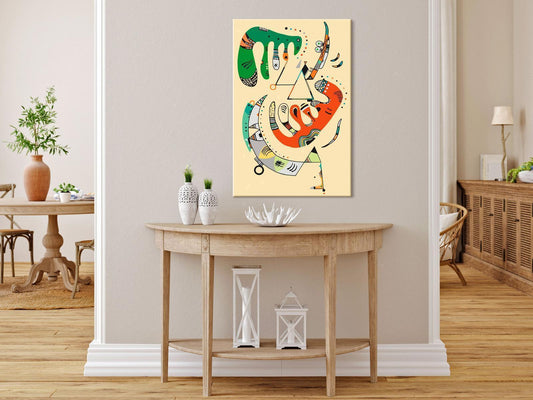 Doe-het-zelf op canvas schilderen - Vasily Kandinsky: Vert et rouge