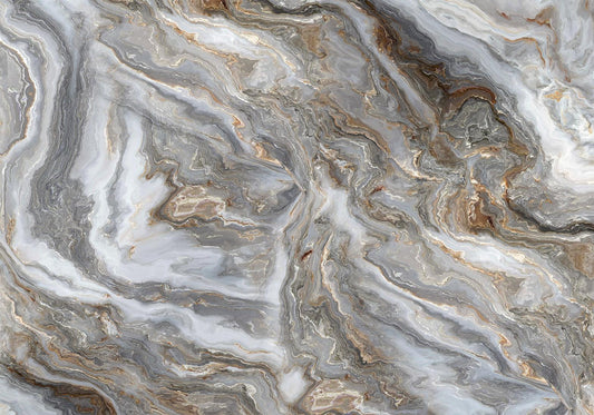 Photo Wallpaper - Stone Abstractions - Marble Textures in Neautral Tones