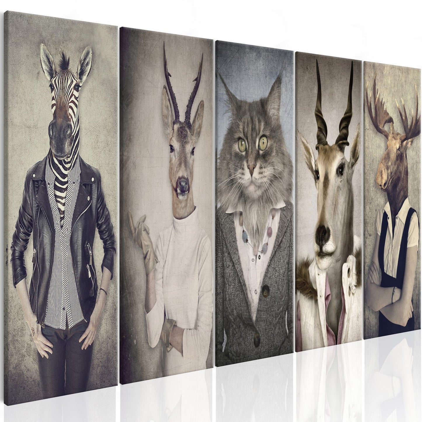 Schilderij - Animal Masks I