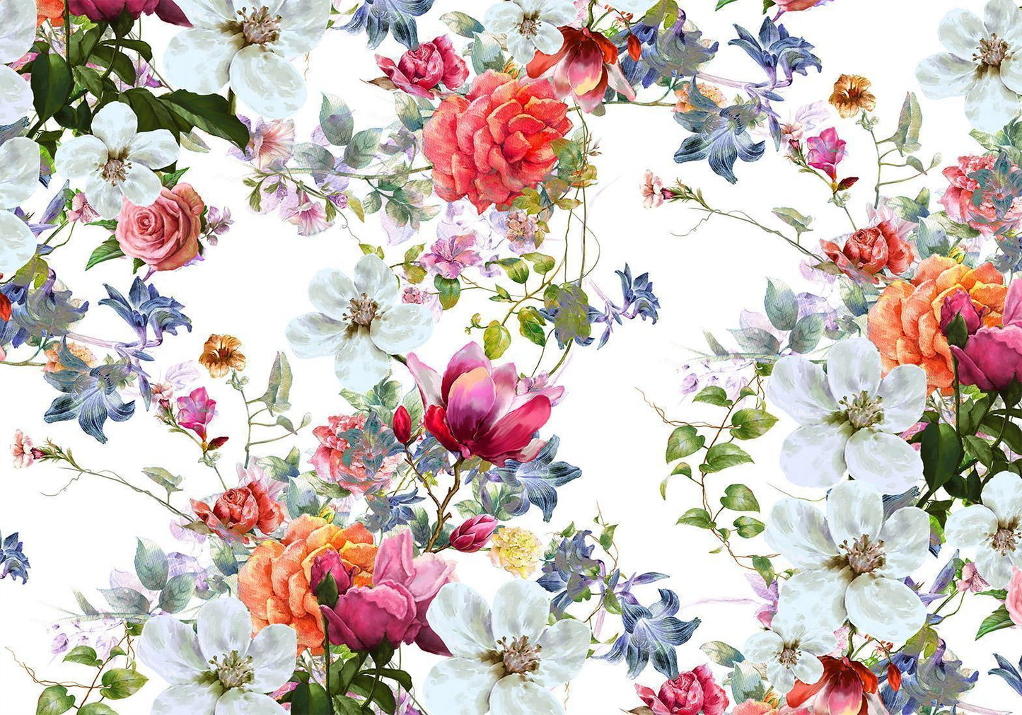 Selbstklebende Fototapete - Mehrfarbige Blumensträuße