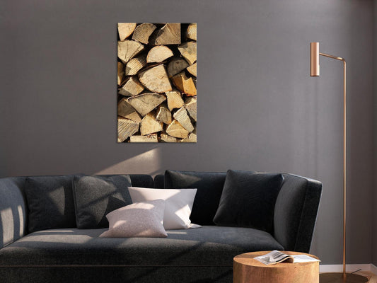 Schilderij - Beauty of Wood (1 Part) Vertical