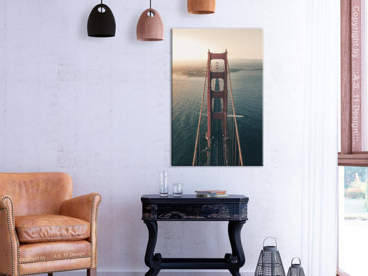 Gemälde - Golden Gate Bridge (1 Teil) Vertikal
