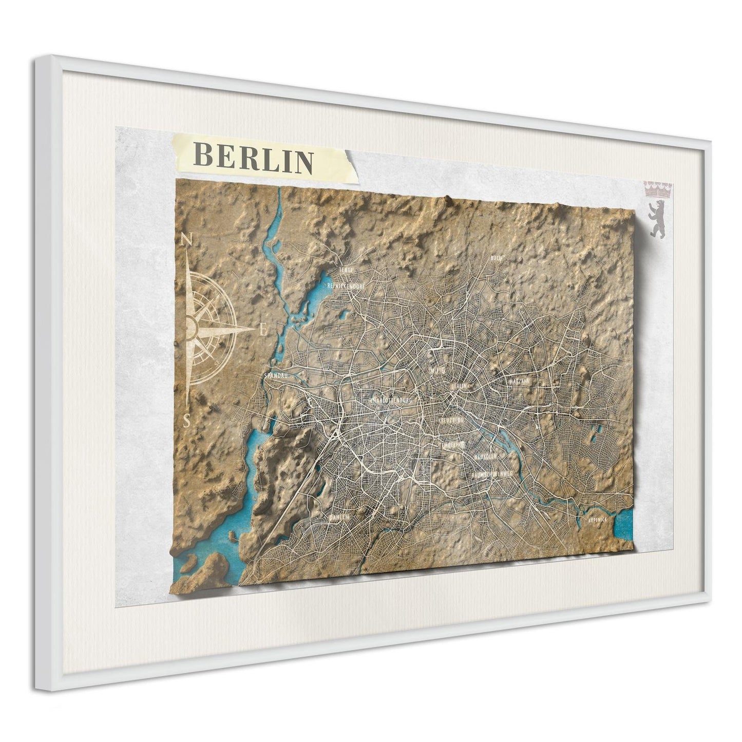 Raised Relief Map: Berlin